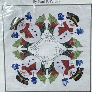 Baltimore Christimas P3-1604 Block of the Month Snowman Wreath #4 NOS